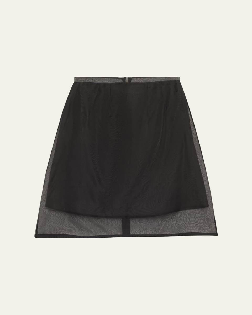 Organza A-Line Mini Skirt